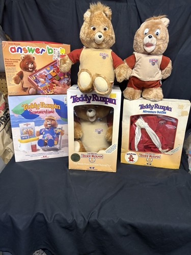 Vintage teddy ruxpin lot - teddy,