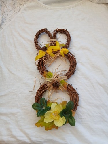 Home bunny shaped floral - home,