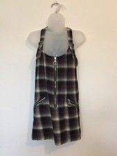 UNIF detention plaid pinafore