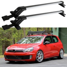 For VW Golf MK4 MK5 MK6 43.3" Aluminum Roof Rack Cross Bar Luggage Cargo Carrier