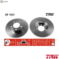 2x BRAKE DISC DF1537 FOR BMW