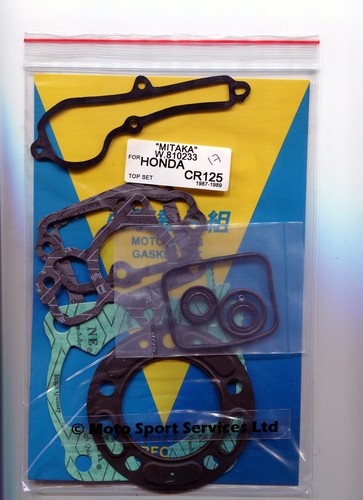 Top end gasket set - honda, cr125