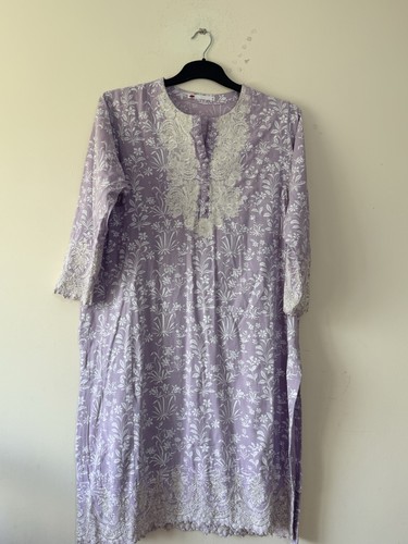 Khaadi lilac embroidered - lilac, kurta