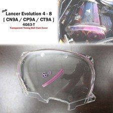 Clear Cam Pulley Gear Timing Belt Cover For Mitsubishi Lancer EVO 4 5 6 7 8 4G63