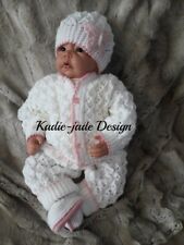 Baby Knitting Pattern #109 - To make a 4 Piece Cardigan Set for 0-3m Baby