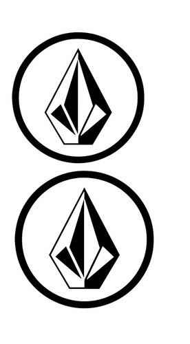 Volcom vinyl decal - x,