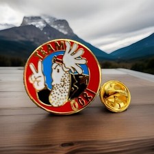 Ogri Lapel Pin Badge, 25mm, Ace Cafe, 59, Piston Broke, Ton Up, BSA, Norton