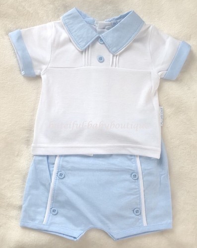 Baby boys set blue white - white, 2