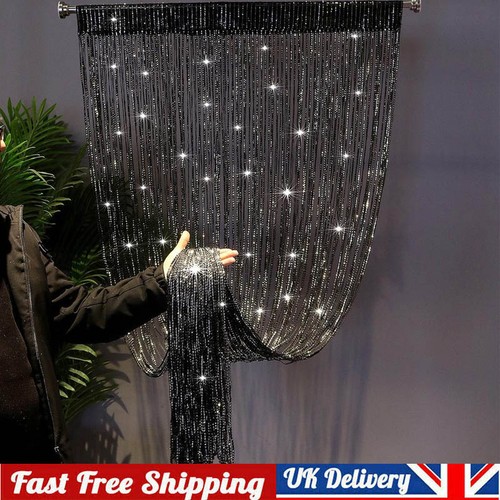 Hanging beaded curtain - curtain, string