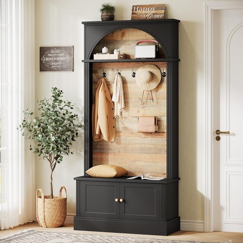 Hall tree with storage - hall,