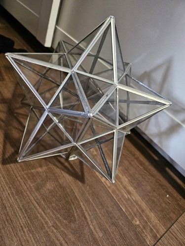 Vintage moravian star glass - star,