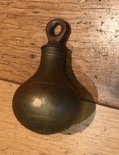 Vintage Brass Pear Shaped Plumb Bob or Scale Weight (D7)