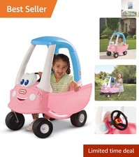 Imaginative Play with Princess Cozy Coupe Ride-On Toy, 84cm H, For Ages 18m-5y
