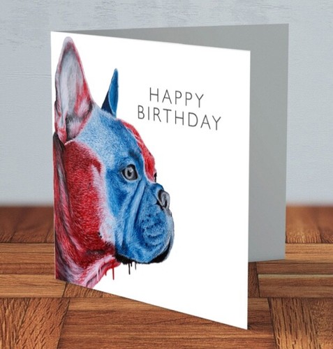 French bulldog dog birthday - french,