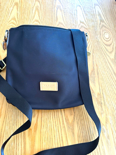 Radley black nylon leather - black, nylon/leather