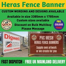 Custom Printed Heras Fence Banners Mesh Banner large custom printed banners