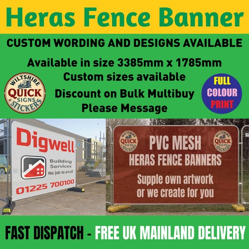 Custom printed heras fence - heras,