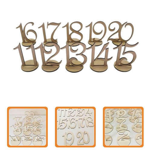 10pcs khaki wooden table - khaki,
