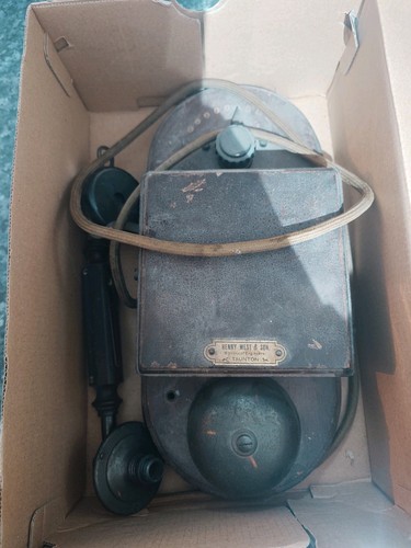Vintage wall mount phone - wall,