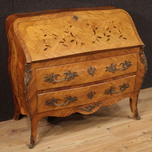 Bureau inlaid wood furniture