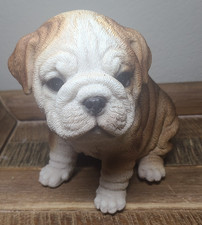 Adorable 6.5" Lifelike Detailed Resin Bulldog Statue Figurine
