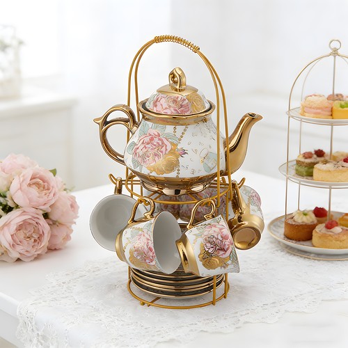 European golden porcelain - european,