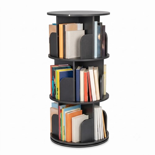 Compact 360 swivel bookcase - 360°,