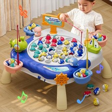 Large Magnetic Fishing Game for Kids Toddlers Ages 1-3 3-5, Kids Toddler Fishin