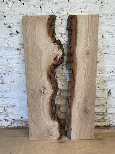 Waney edge live oak - edge, burr