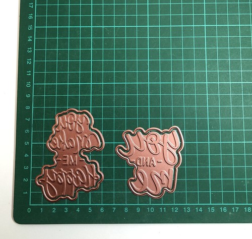 4pcs sentiment hot foil plates - 4pcs,