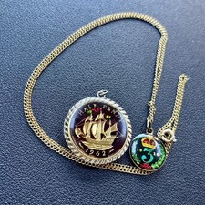 Vintage Coin Pendant Gold