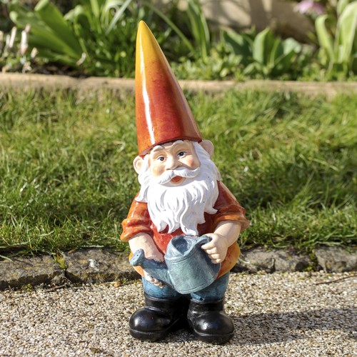 Ollie garden gnome statue with - ollie,