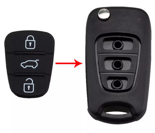 Button key fob rubber - rubber, pad