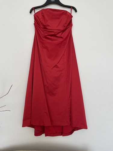Monsoon red satin bridesmaid - red,