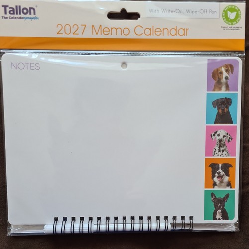 2027 memo calendar wipe off - 2027,
