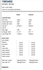 Camshafts 1.4 Abarth T Jet