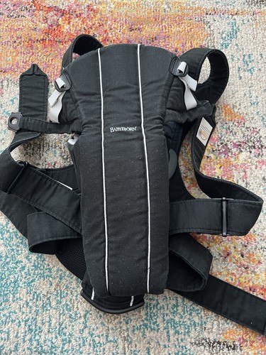 Baby bjorn black grey - baby, front