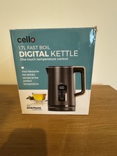 CELLO-KE185-BK Digital Electric Kettle with Temperature Control 1.7L 