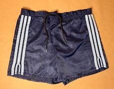 VTG ADIDAS shorts nylon Blue jogging running sprinter Glanz Shiny Gay D6 32-36”