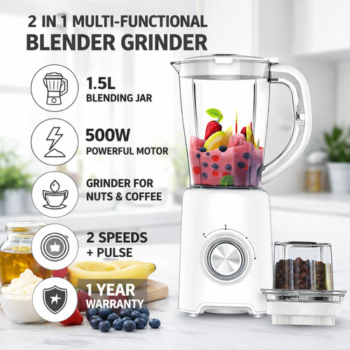Blender grinder 1 5l - 2-in-1,