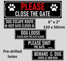 Please close the gate beware