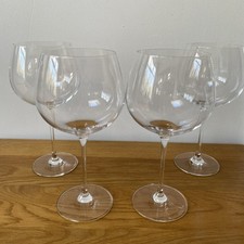 4 Large Red Wine Glasses 23cm