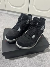Jordan 4 Black Canvas UK8