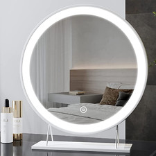 EMKE Round Vanity Mirror With LED Lights Hollywood Dressing Table Make Up Mirror