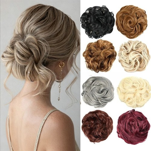Messy bun synthetic hairpiece - messy,