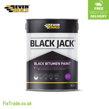 901 Black Bitumen Paint | Everbuild Black Jack | Weatherproof Protection | 5 L