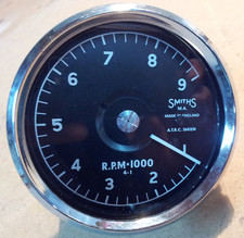 SMITHS ATRC SPEEDOMETER 9000 NORTON MANX, G50, 7R. TOTALLY REMADE TACHOMETER