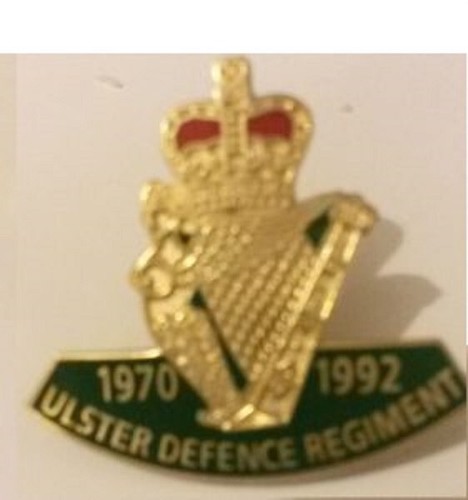 Ulster defence regiment lapel - ulster,