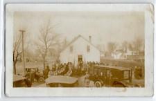 WWI US Army funeral, hearse