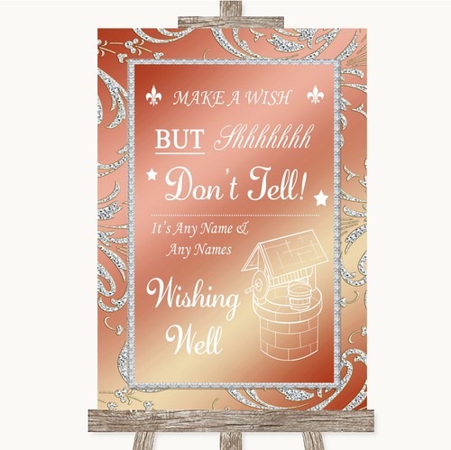 Coral pink wishing well - pink,